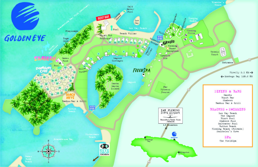 GoldenEye Resort: Property Map & FAQ › Ocho Rios, Jamaica